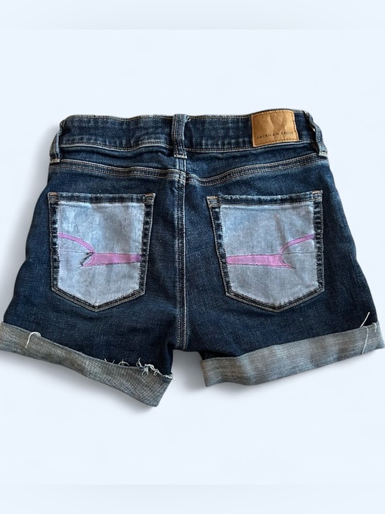 American Eagle Outfitters Pants - American Eagle Custom Painted Denim Shorts - Size 0